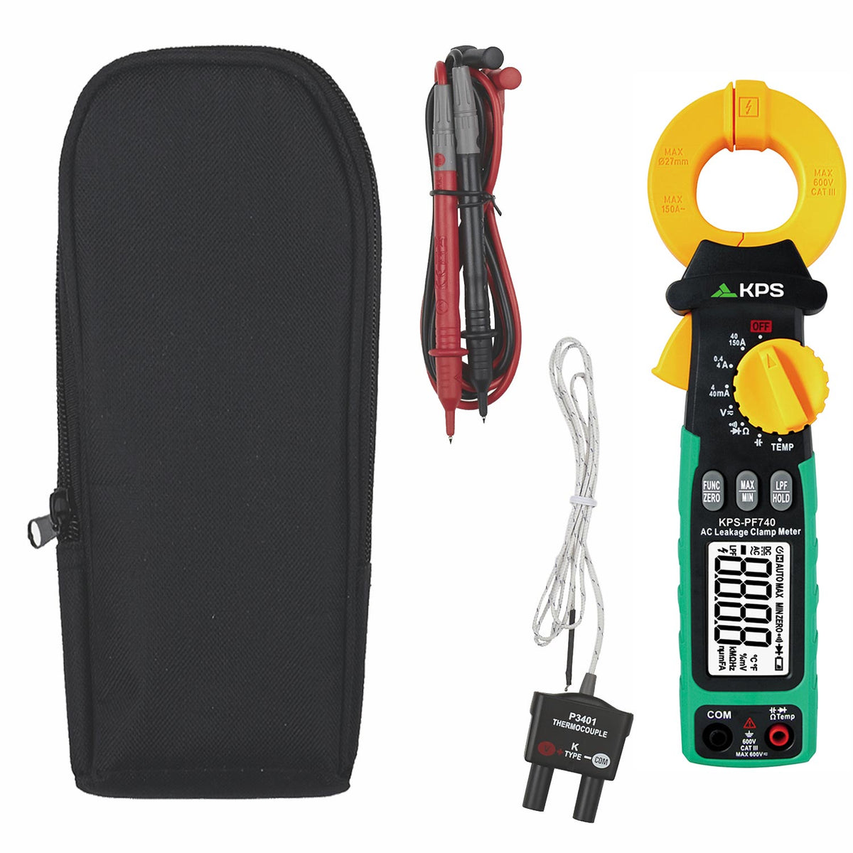 KPS PF740 True RMS Leakage Clamp Meter