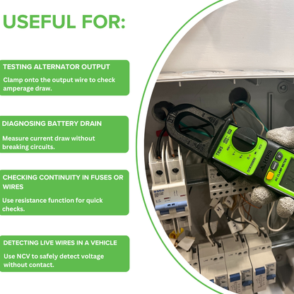 KPS DCM300MINI Clamp Meter – 400A AC with NCV, Auto Range & Compact Design