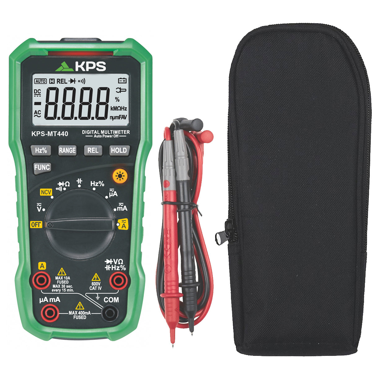 Multimètre numérique automatique KPS MT440 pour tension et courant AC/DC