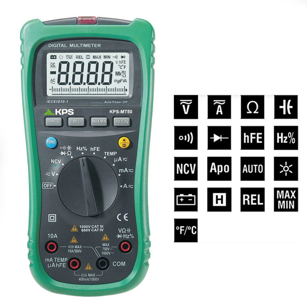 Multimètre numérique KPS MT50