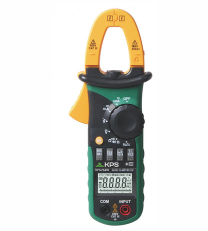 KPS PA430 MINI Pinza amperimétrica digital para tensión y corriente CA/CC
